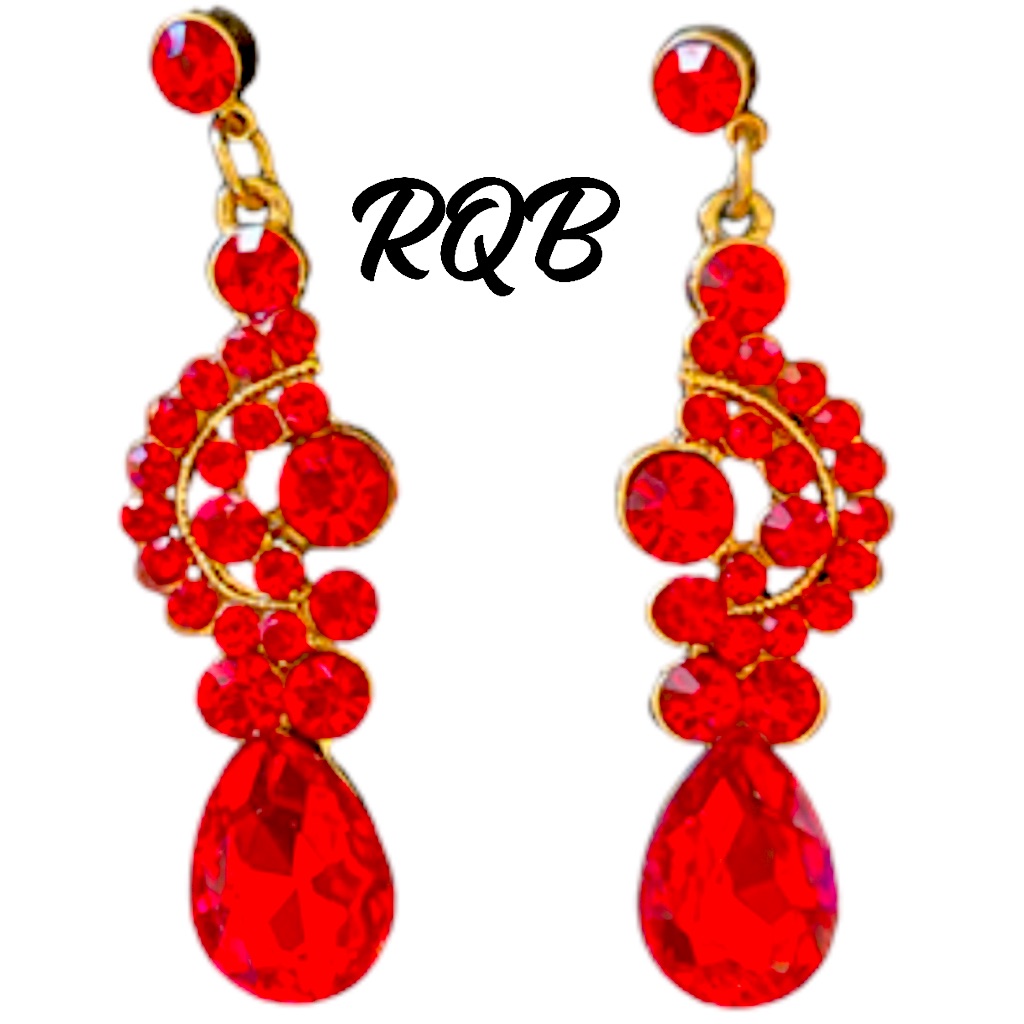 Red Crystal Earrings